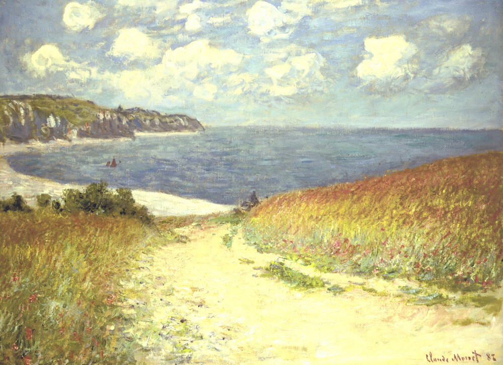 Chemin Dans Les Bles A Pourville Art Print By Claude Monet King