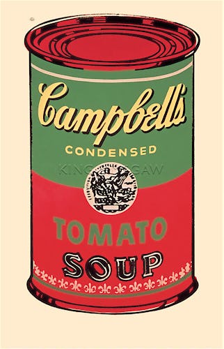 Campbell's Soup Can, 1965 (green & red)