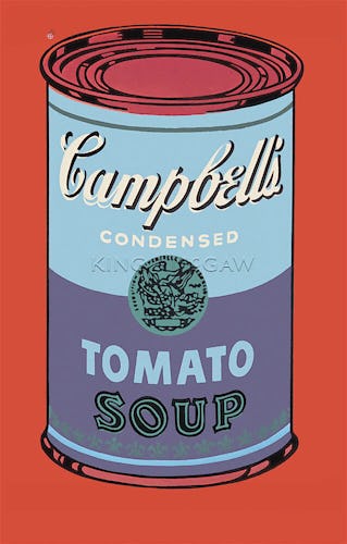 Campbell's Soup Can, 1965 (blue & purple)