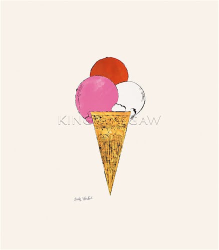 Ice Cream Dessert, c.1959 (red, pink, white)