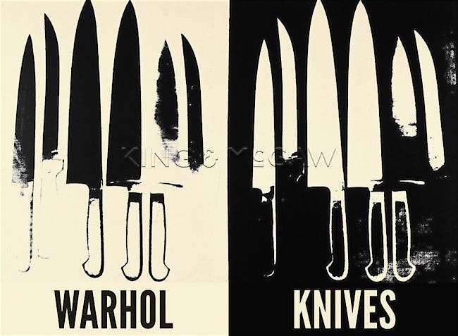 Knives, c.1981-82 (cream & black)