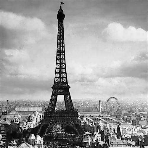 The Eiffel Tower, Paris France, 1897