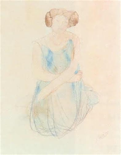 Seated Woman in a Dress, after 1900