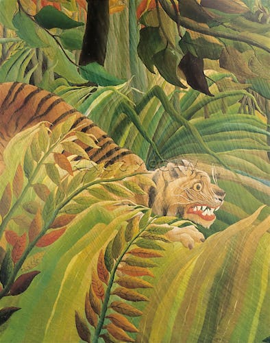 Detail from Tiger in Storm (Surprised I)