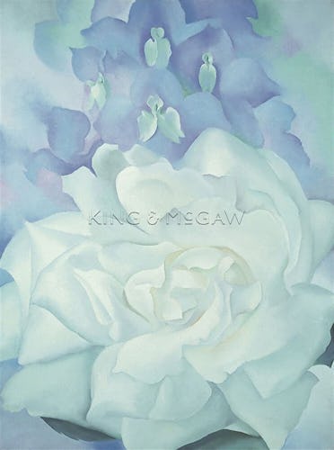 White Rose with Larkspur No. 2, 1927