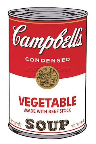 Campbell's Soup I, 1968 (vegetable)