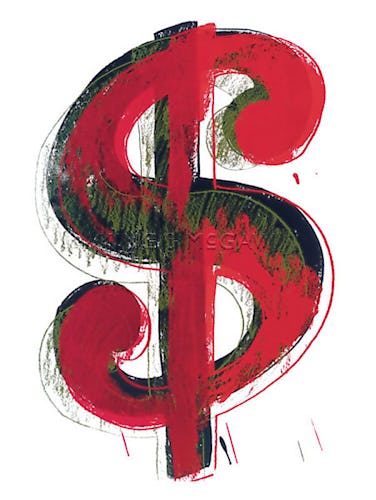 Dollar Sign, 1981 (red)