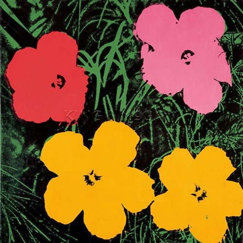 Flowers, c.1964 (1 red, 1 pink, 2 yellow)