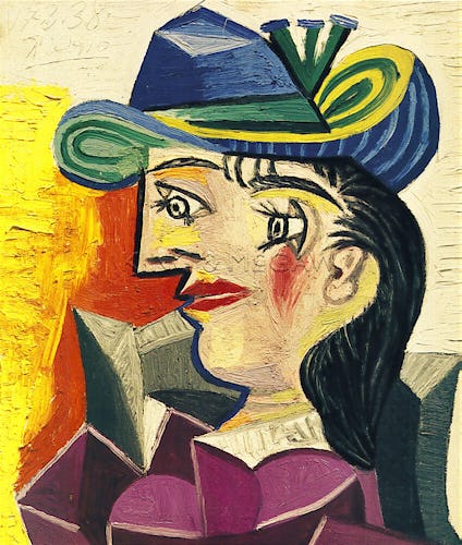 Woman with a Blue Hat