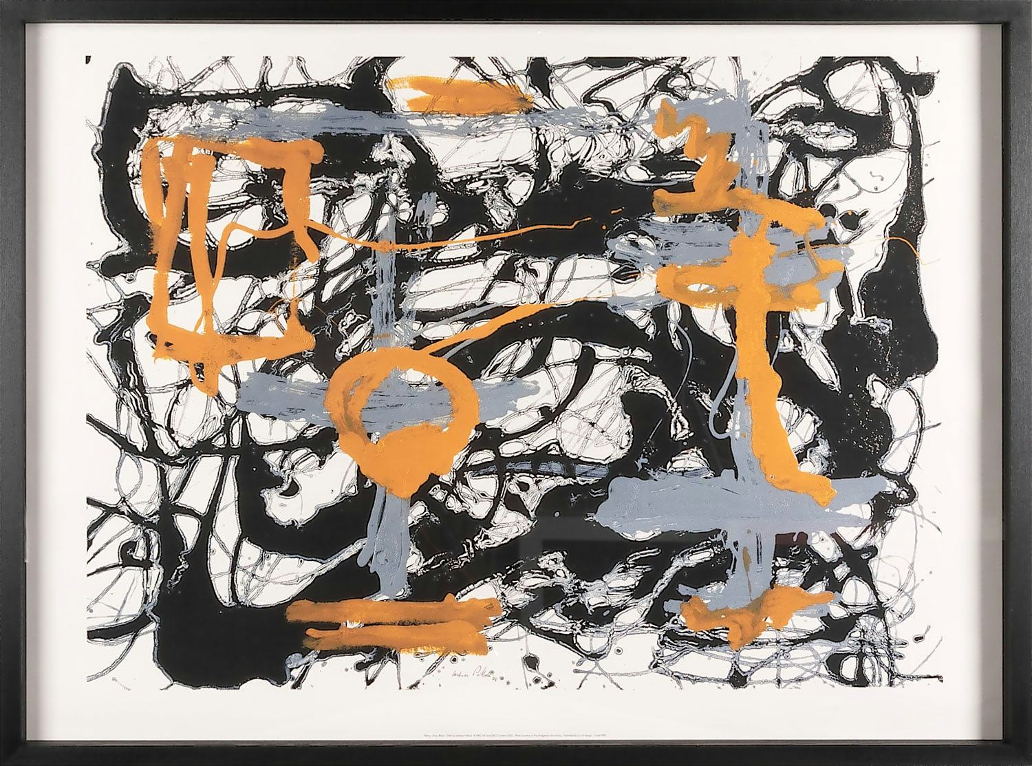 Yellow, Grey, Black, 1948 by Jackson Pollock