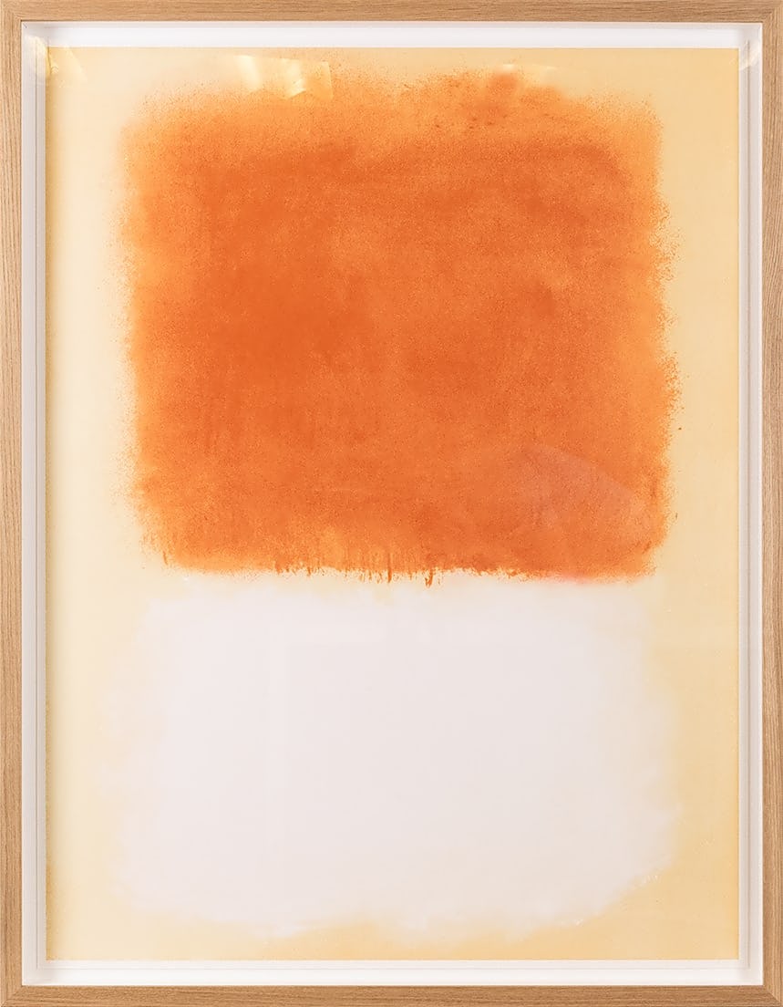 Orange over White by Mark Rothko