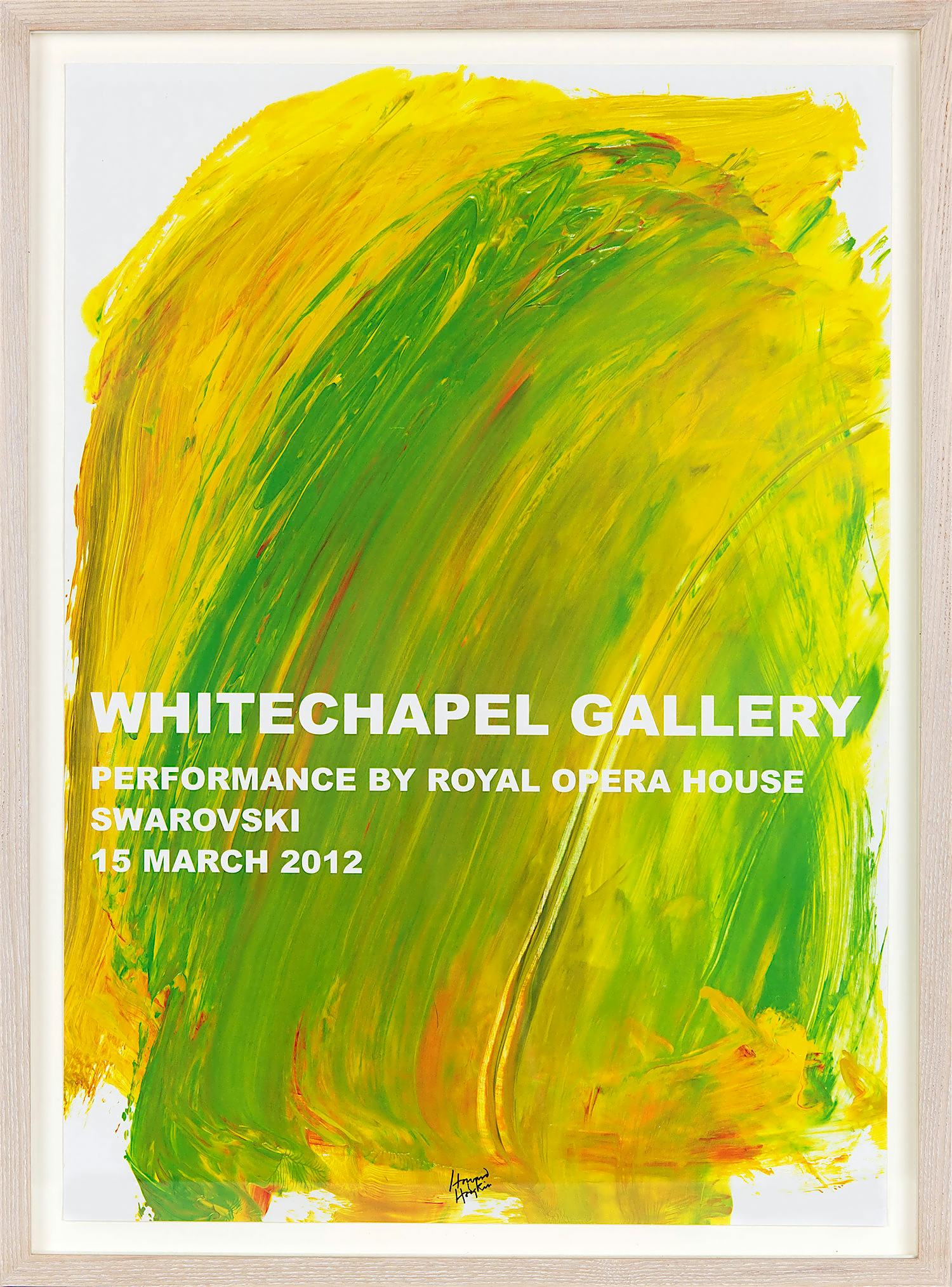 Whitechapel Gallery, Art Plus Opera 2012 by Sir Howard Hodgkin