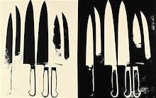 Knives, c.1981-82 (cream & black)