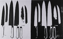 Knives, c.1981-82 (silver & black)