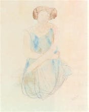 Seated Woman in a Dress, after 1900