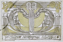 Conversazione Programme designed for the Glasgow Architectural Association, 1894