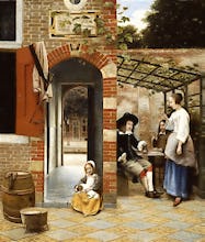 Courtyard of a House in Delft, 1658