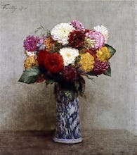 Dahlias in a Chinese Vase