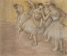 Five Dancers on Stage, c.1906