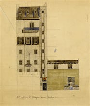 London: Elevation of Proposed Studio in Glebe Place and Upper Cheyne Walk, 1920
