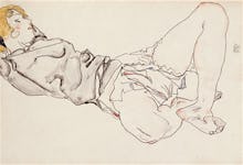 Reclining Woman with Blond Hair, 1912