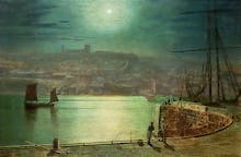 Whitby Harbour by Moonlight, 1870