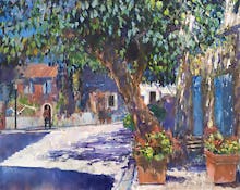 Hilltop Village Street Provence
