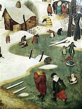 Children Playing on the Frozen River