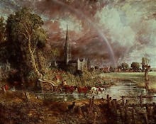 Salisbury Cathedral from the Meadows, 1831