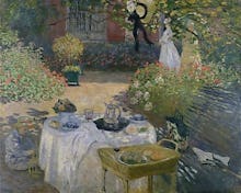 The Luncheon, Monet's garden at Argenteuil, c.1873