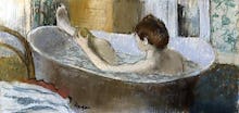 Woman in her Bath Sponging her Leg, c.1883