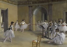 Ballet room at the opera in Rue Le Peletier