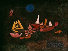 Abfahrt der Schiffe (Ships setting Sail), 1927