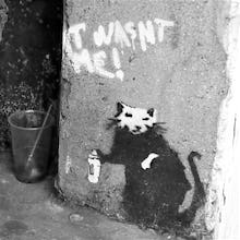Banksy - Penton Street (B&W)