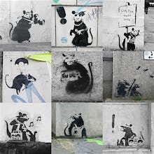 Banksy - Rats Collage