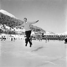 Ice skating, 1953