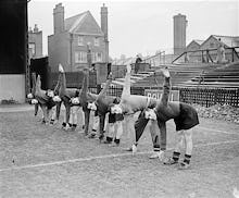 QPR footballers training, 1930s