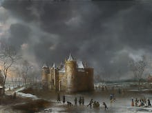 The Castle of Muiden in Winter