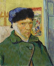 Self portrait with bandaged ear