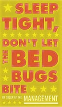 Sleep Tight, Don't Let the Bedbugs Bite (green & orange)