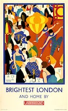 Brightest London and home by Underground, 1924