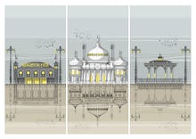 Brighton Landmarks Triptych