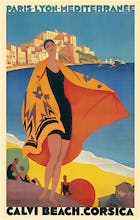 Calvi Beach, Corsica, circa 1932