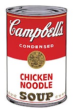Campbell's Soup I, 1968 (chicken noodle)