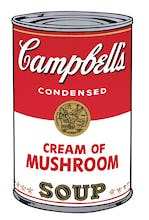 Campbell's Soup I, 1968 (cream of mushroom)