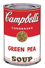 Campbell's Soup I, 1968 (green pea)