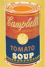 Colored Campbell's Soup Can, 1965 (yellow & blue)