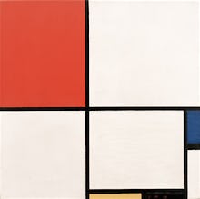 Composition No. III; Composition with Red, Blue, Yellow and Black, 1929