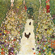 Garden Path with Chickens, 1916
