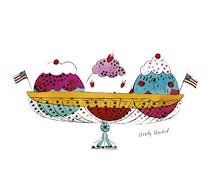 Ice Cream Dessert, c.1959 (3 scoop)